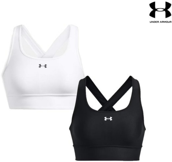 [백화점 정품] 언더아머 Under Armour 1377916-001-101 여성 UA 크로스백 롱라인 스포츠 브라