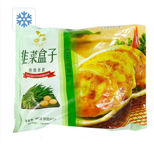 아시아식품 부추 계란 만두(6개임) 군만두 중국식품, 4개, 480g