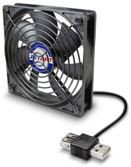 JetArt 捷藝 USB供電液態軸承12cm靜音風扇 外接式設計 隨插即用 辦公室/居家/旅行適用, DF12025UB