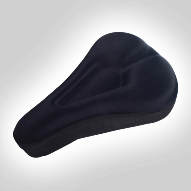 홀릭앤 두꺼운 자전거 젤패드 안장쿠션, 블랙, 1개