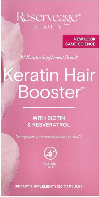 너무좋습니다 Reserveage Beauty 비오틴 & 레스베라트롤 함유 케라틴 헤어 부스터 캡슐 120정 어깨를언제나 활짝펴세요, ReserveageBeauty비오틴레스베라트롤함유케라틴, 1개 - 쿠팡