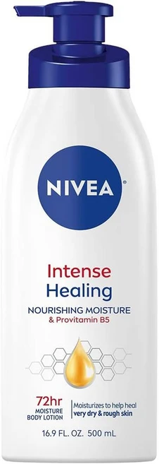 NIVEA 니베아 인텐스 힐링 바디 로션 72H 모이스처 건성-극건성용, 500ml, 4개 - 쿠팡