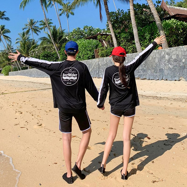 커플 래쉬가드 비치웨어 신혼여행 허니문 수영복 SW17157F커플 래쉬가드 비치웨어 신혼여행 허니문 수영복 SW17157F커플 래쉬가드 비치웨어 신혼여행 허니문 수영복 SW1715, 여성하의/블랙/L[29~30]