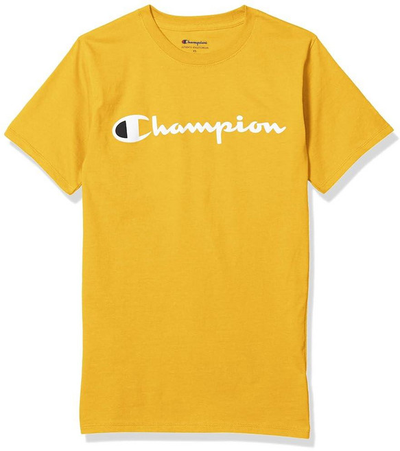 Champion 남성용 클래식 티셔츠 에브리데이 편안하고 부드러운 티셔츠 (Reg. Or Big & Tall) 스파이시 오렌지. S 390155