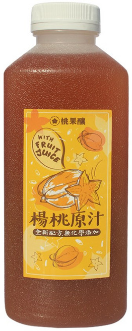 桃果釀 楊桃原汁 全新配方 無化學添加, 1個, 1.1L