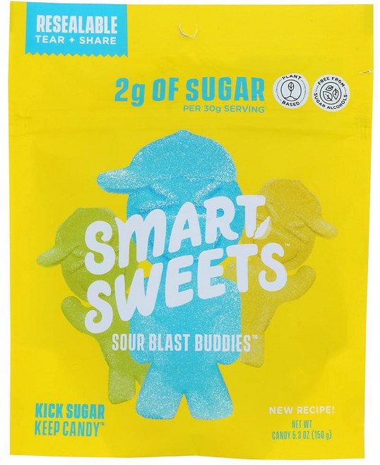 SMART SWEETS Sour Blast Buddies 150.3g(5.3온스), 1개, 150g