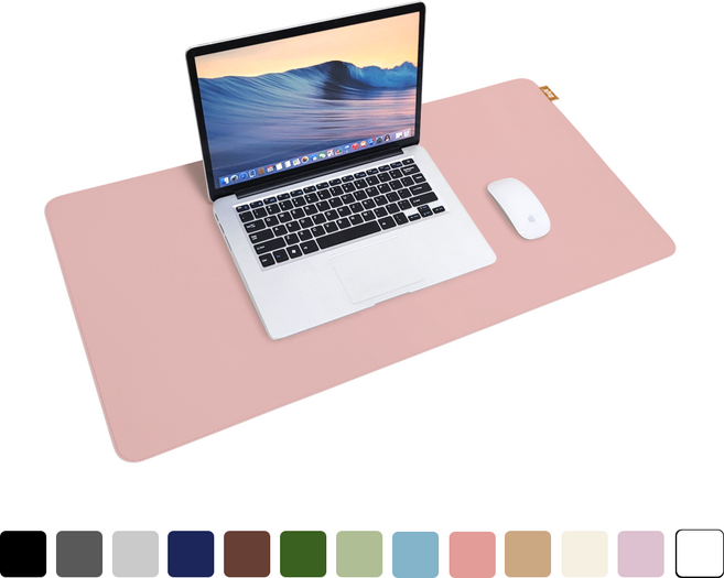 도일 가죽 마우스장패드 대형 키보드매트, 핑크
