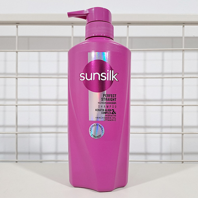 태국 썬실크(Sunsilk) 샴푸 보라색 Perfect Straight, 1개, 350ml