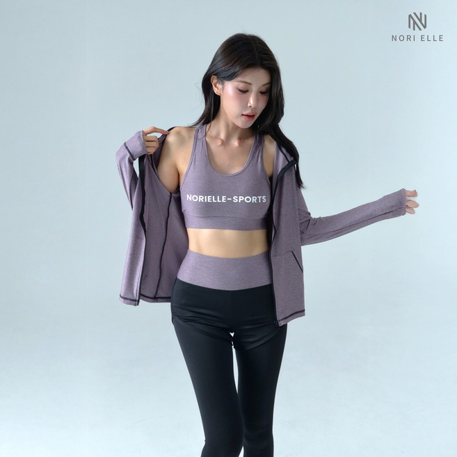 노리엘 여성 요가 필라테스 운동복 5종 세트