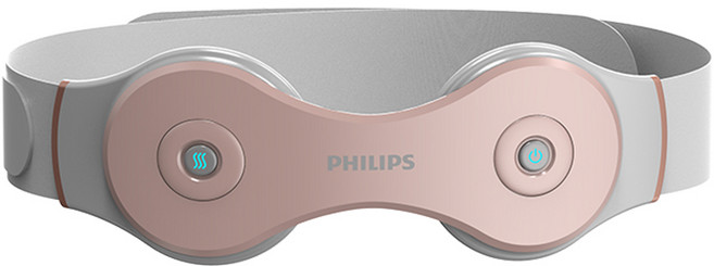 필립스 진동 온열 허리 등 뱃살 벨트 마사지기 핑크 PPM4329PK