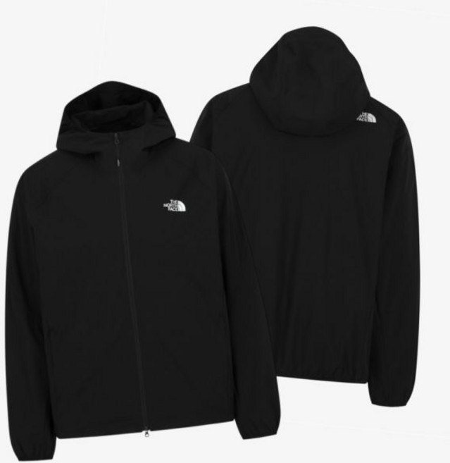 [매장판] 노스페이스 화이트라벨 바람막이 자켓 남녀공용 모션라이트 경량 점퍼 블랙 NJ3LS04J