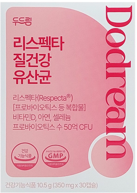 두드림 리스펙타 질 건강 생유산균 10.5g, 30회분, 350mg, 1개