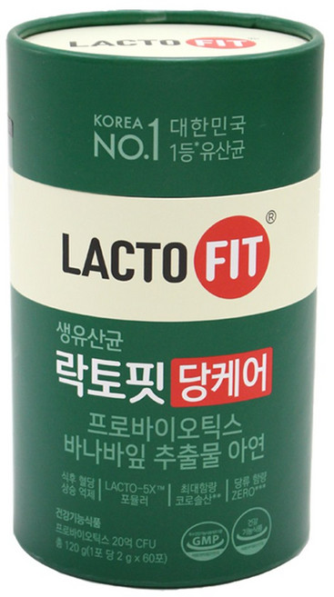 락토핏 당케어 유산균, 120g, 1개