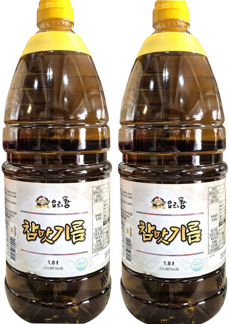 참맛기름 1.8L x 2개 업소용 참맛기름 요리왕