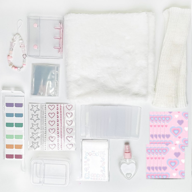 포카 포장 세트 포토카드 용품 배경천 포카통 슬리브 인덱스 공병, 베이직, 1개