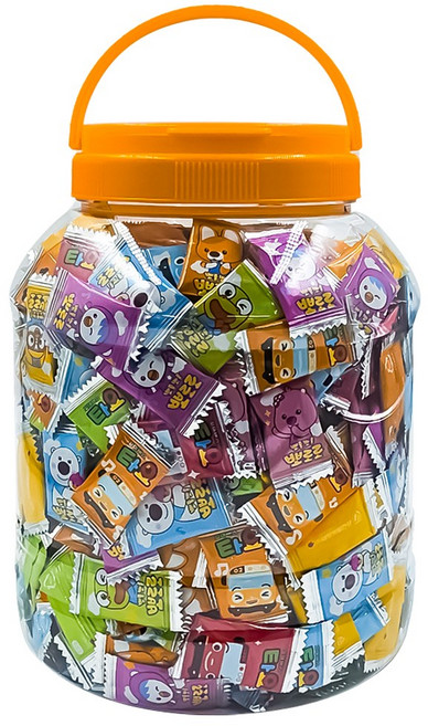 위클 뽀로로 타요 비타민 CD 아연 혼합 캔디 1kg(약560정) 1통 유아 키즈 비타민캔디, 1개, 1kg