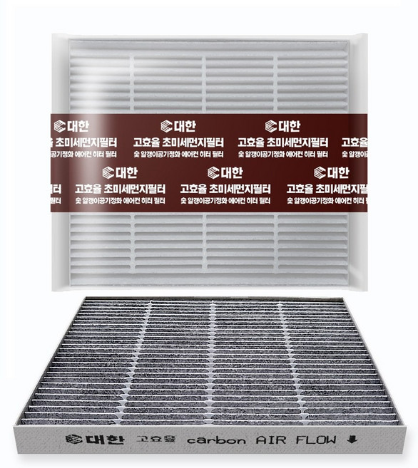 대한 PM1.0 활성탄 초미세먼지 에어컨필터 KC, KC153, 1개