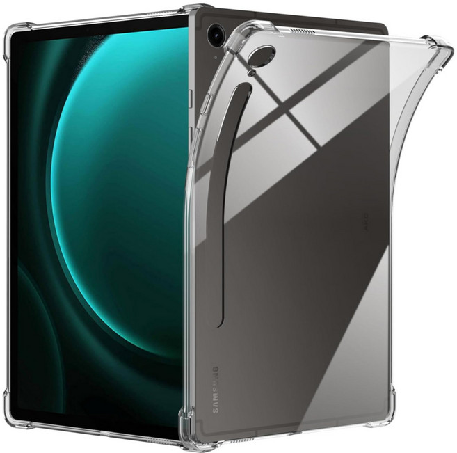갤럭시탭S9 FE S9 FE 플러스 울트라 호환 클리어 젤리 케이스 투명 범퍼 케이스나라 S9 FE+, 1개