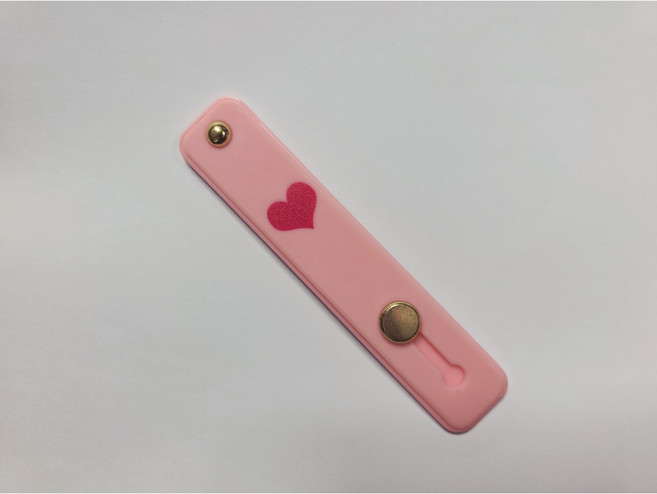 다다 스마트폰 거치대 러블리 핑거스트랩 1p, 1개, 핑크