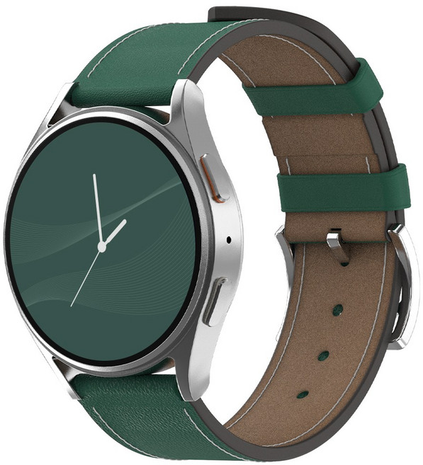 아이메이드잇 갤럭시워치 호환 모던 가죽밴드 스트랩, 딥 그린, 1개