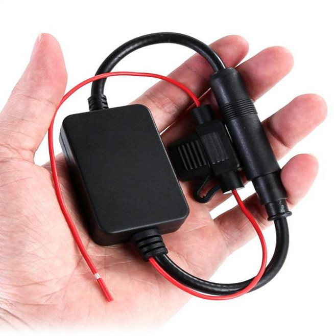 자동 라디오 안테나 기 신호 차 증폭 소음 량 케이블 설치, 신호증폭기 GD09089, 1개