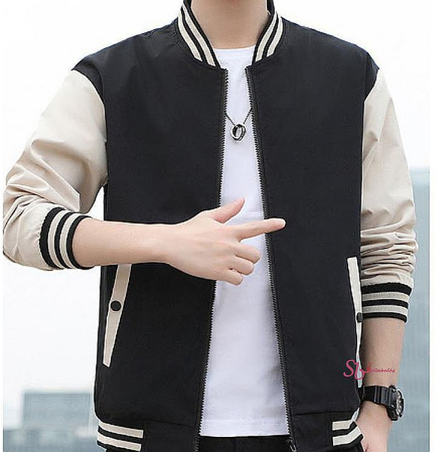 남성 블루 남자 경량 잠바 자켓 야구점퍼 투톤야구 스타디움 야잠 겨울 바람막이kqp385