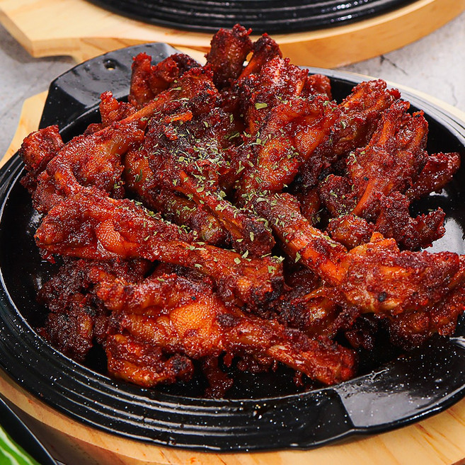 직화 통닭발 무뼈닭발 구이 캠핑 술안주 밀키트, 1개, 200g