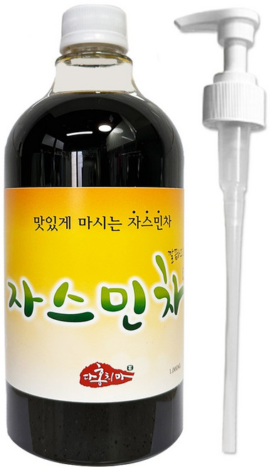 홍치마 대용량 자스민차 원액 중국집 중식당 음료 고농축 액상차 다홍치마 1000ml (물병 X), 1개, 1개