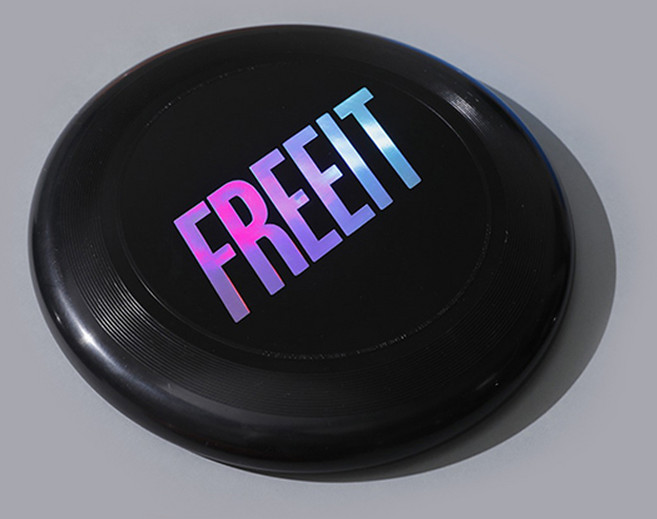 아이뉴 원반 강아지 소프트 플라잉 디스크 던지기, 1개, 블랙