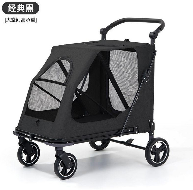 寵物推車 大型便攜可摺疊, 黑色106大型車,106大型寵物推車, 1個