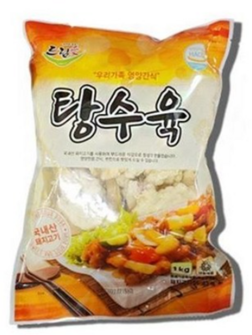 드림애 탕수육 1kg 업소용 식자재 대용량 아이스박스출고, 8개