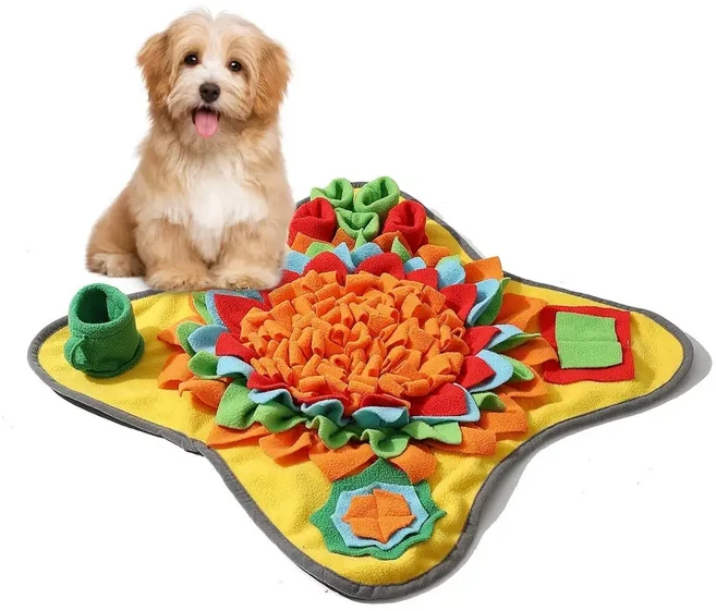 개를 위한 좋은 애완동물 스너플 매트 지루함을 대화형 피드 퍼즐 자연적인 먹이 찾기 기술을 장려합니다., LAN