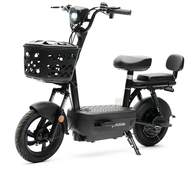 타이탄100프로 전동스쿠터 48v15ah 납산배터리 분리형 2026년형, 블랙, 하이텐강
