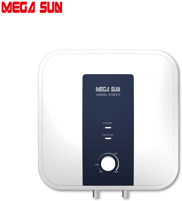 메가썬 스텐 전기온수기 15리터 하향식 벽걸이 15L 스테인레스