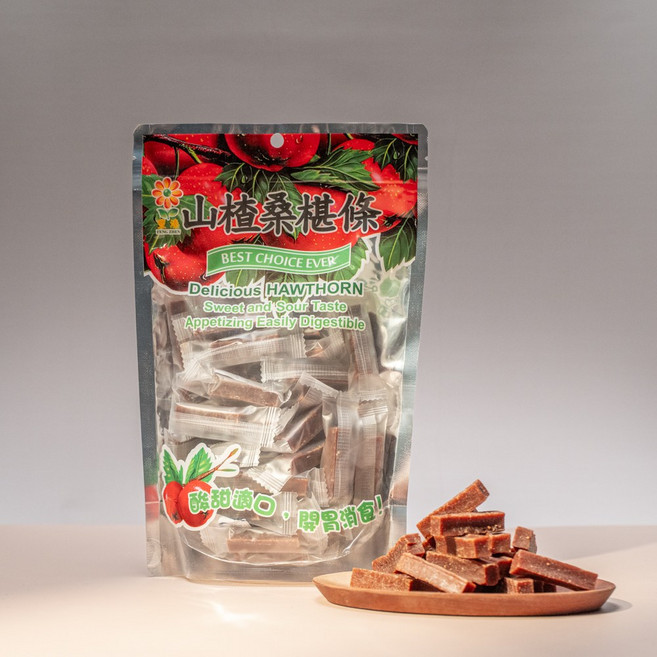 山楂條 酸甜開胃 幫助消化, 200g, 3個