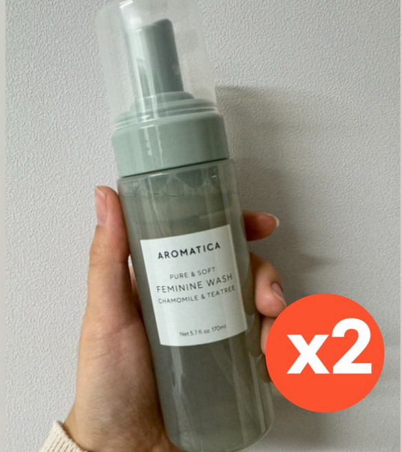 아로마티카 퓨어 앤 소프트 여성청결제, 170ml, 2개