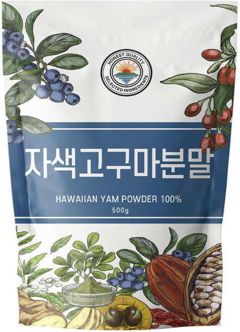 국산 자색고구마 분말 가루, 1개, 500g