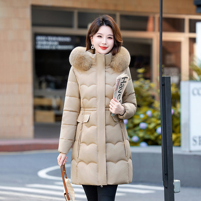 COSYEVNO 여자 패딩 겨울 스타일리쉬하고 편안하고 따뜻한 방한 캐주얼 퍼카라 코트 tzk-9