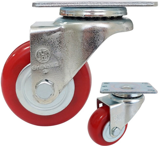 우레탄 75mm (3) 회전 바퀴 운반구 수레 핸드카트 운반 카트 구르마 대차 끌차