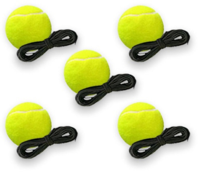 셀프 테니스 트레이닝툴 + 리턴볼 세트, 리턴볼 5개, 1개