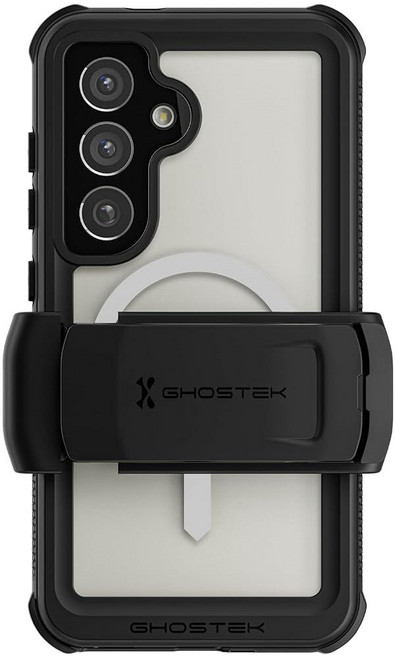 Ghostek Nautical 갤럭시 S26 울트라 방수 케이스 벨트 클립 액정보호필름 및 카메라 렌즈 커버 포함 견고하고 튼튼한 마그네틱 MagSafe 삼성 S26 울트, 투명