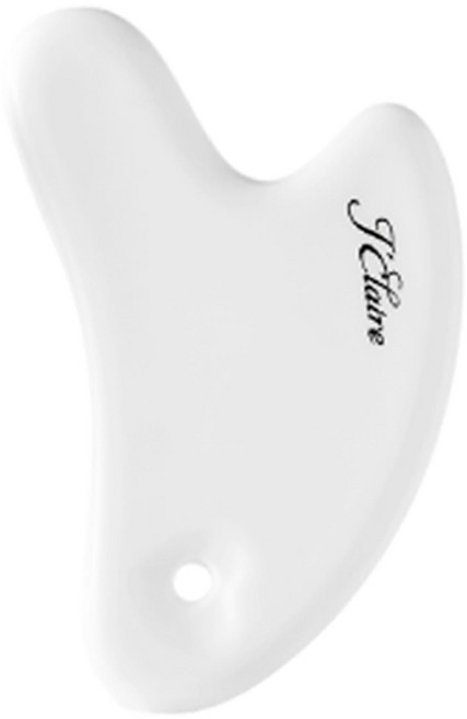 제이끌레르 세라믹 괄사 마사지기 경락 림프 순환, 화이트, 1세트