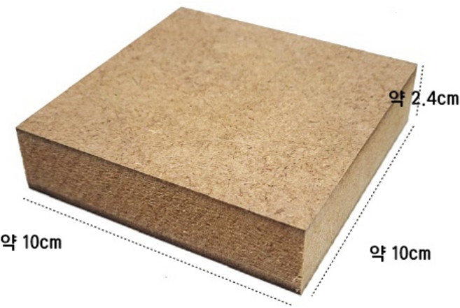 공예야 놀자 비석치기 나무조각4개입 10*10cm 자투리나무판