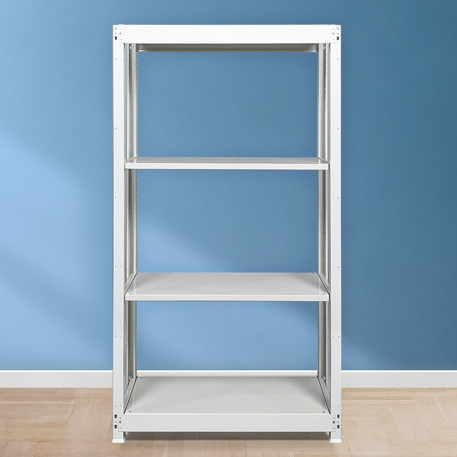 부원진열장 경량랙 튼튼한 철제선반 무볼트 조립식 앵글 창고 사무실 공장 베란다 다용도 선반 3단 4단 5단, 1500, 900*600, 5단 연결형, 1개