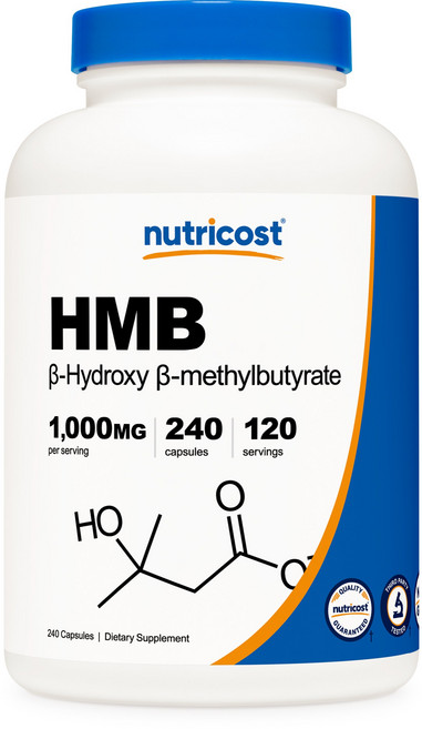 nutricost HMB補充膠囊 1000mg, 240顆, 1罐