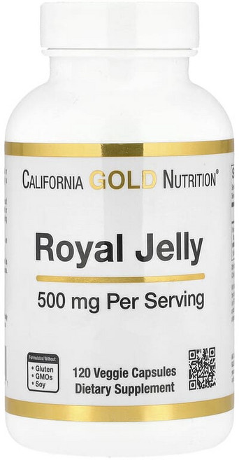 캘리포니아 골드 뉴트리션 로열젤리 500mg 베지 캡슐 120정, 1개