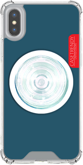 케이스트랜디 아이폰X 아이폰XS 맥세이프 호환 컬러 젤하드 케이스 + 자석 투명톡 세트