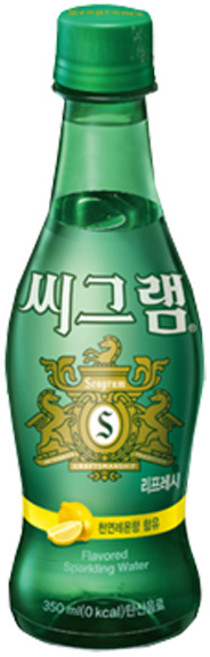 씨그램 레몬, 350ml, 24개
