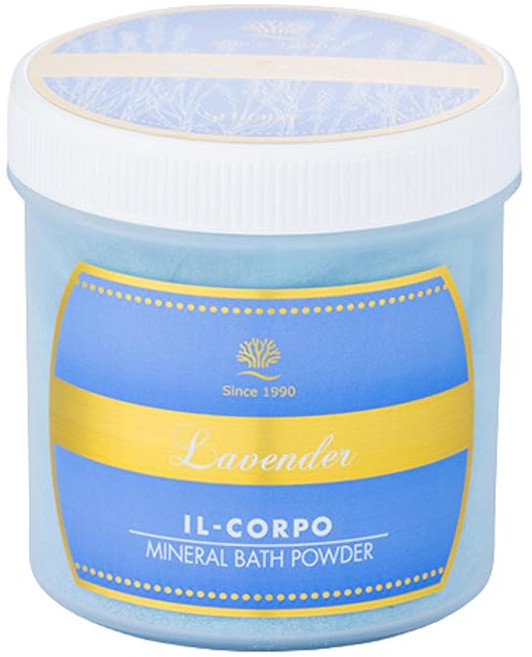 일꼬르포미네랄바스파우더 라벤더 600g 30회분 집에서 사우나 체험 온욕 땀 무첨가 바스솔트 사우나 깔끔 보습 고운 피부 순한 피부 유칼립투스 미네랄, 1개