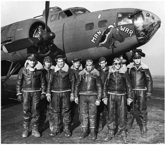 BRONSON 1940s USAAF B-6 復刻版 皮毛一體飛行夾克